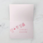 Gefeliciteerd met de Duitse baby meisje Kaart (Binnen)