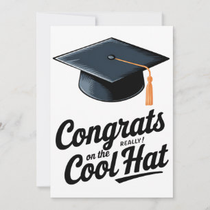 Gefeliciteerd Met De Echt Coole Hoed Grappige Afst Feestdagenkaart
