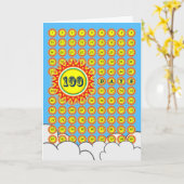 Gefeliciteerd met de eerste 100 dagen van Baby Boy Kaart (Gele Bloem)