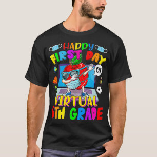 Gefeliciteerd met de eerste dag van Virtuele 6e Kl T-shirt