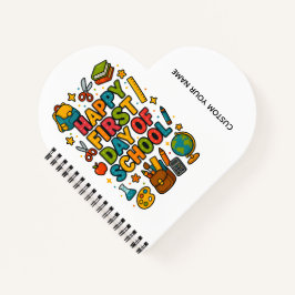 Gefeliciteerd met de eerste schooldag notitieboek