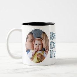 Gefeliciteerd met de eerste Vaderdag, papa, ik hou Tweekleurige Koffiemok