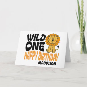 Gefeliciteerd met de eerste verjaardag met Wild On Kaart