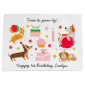 Gefeliciteerd met de eerste verjaardag van het mei groot cadeauzakje (Voorkant)