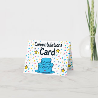 Gefeliciteerd met de eerste verkoop, grappige mini bedankkaart