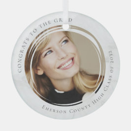 Gefeliciteerd met de foto van het Afstudeerder Afs Glas Ornament