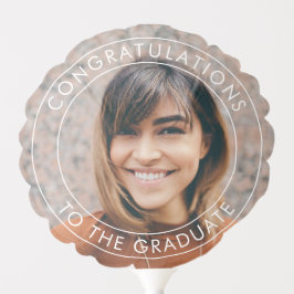 Gefeliciteerd met de foto van het Afstuderen witte Ballon