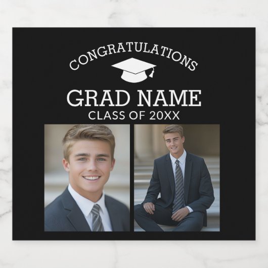 Gefeliciteerd met de foto's van het Afstuderen Afs Bier Etiket (Enkel label)