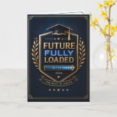Gefeliciteerd met de 'Future Fully Loaded'-diploma Kaart (Gele Bloem)