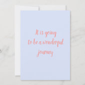 Gefeliciteerd met de geboorte van de dochter, Vint Aankondiging (Achterkant)