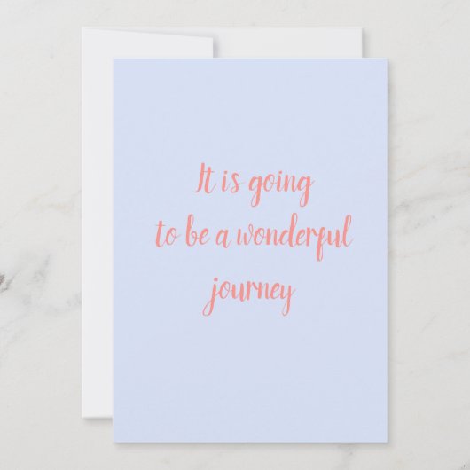 Gefeliciteerd met de geboorte van de dochter, Vint Aankondiging (Achterkant)