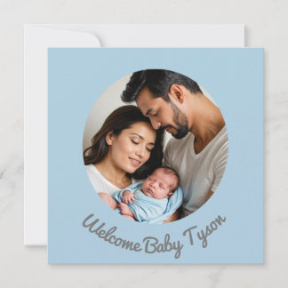 Gefeliciteerd met de geboorte van je baby jongetje kaart