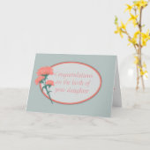 Gefeliciteerd met de geboorte van je dochter kaart (Gele Bloem)