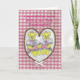 Gefeliciteerd met de geboorte van je tweelinggroot kaart