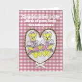 Gefeliciteerd met de geboorte van je tweelinggroot kaart (Voorkant)