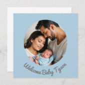 Gefeliciteerd met de geboorte van jullie baby jong kaart (Voorkant / Achterkant)