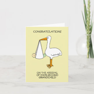 Gefeliciteerd met de geboorte van tweede kleinkind kaart