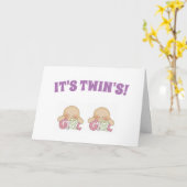 Gefeliciteerd met de geboortekaart van de twee mei kaart (Gele Bloem)