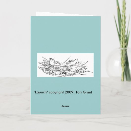 Gefeliciteerd met de geslaagde lancering! kaart (Achterkant)