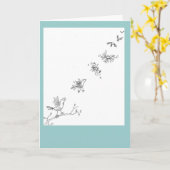 Gefeliciteerd met de geslaagde lancering! kaart (Gele Bloem)