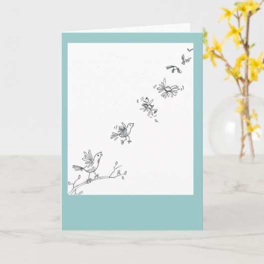 Gefeliciteerd met de geslaagde lancering! kaart (Gele Bloem)