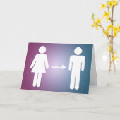 Gefeliciteerd met de geslachtsverandering kaart (Gele Bloem)