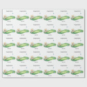 Gefeliciteerd met de golf baby cadeaupapier (Vlak)