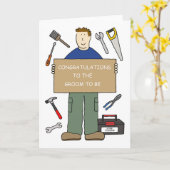 Gefeliciteerd met de Groom Kaart (Gele Bloem)