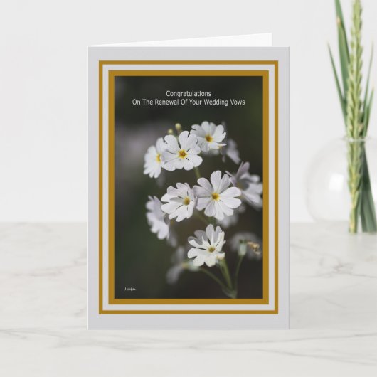 Gefeliciteerd met de hernieuwing van uw huwelijksb kaart (Voorkant)