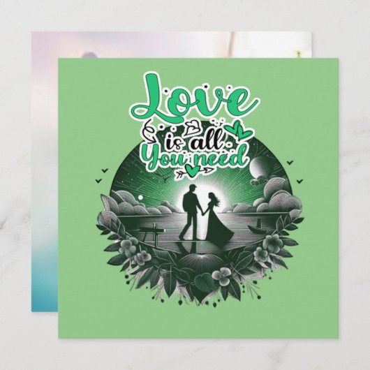 Gefeliciteerd met de ingevouwen uitnodigings-Kaart Kaart (Voorkant / Achterkant)