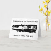 GEFELICITEERD MET DE KAART "UW NIEUWE HUIS OP WIEL (Gele Bloem)