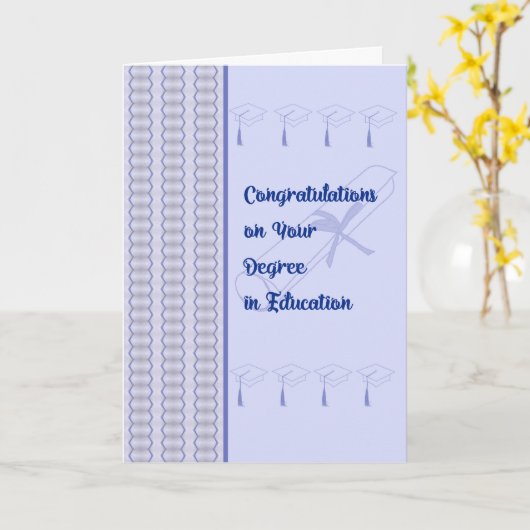 Gefeliciteerd met de Kaart van een graad in het on (Gele Bloem)