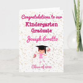Gefeliciteerd met de kleuterschool afstudeerbaljur kaart