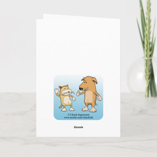 Gefeliciteerd met de Koe Cute en Funny in Field Kaart (Achterkant)