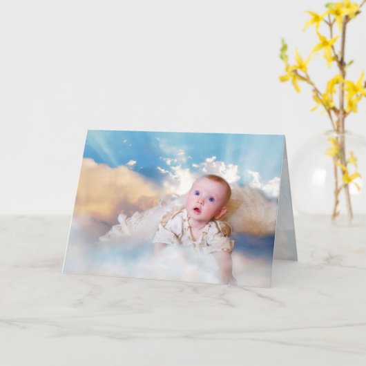 Gefeliciteerd met de komst van een nieuwe Angel Ka Kaart (Gele Bloem)