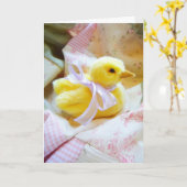 Gefeliciteerd met de komst van je nieuwe kindje kaart (Gele Bloem)