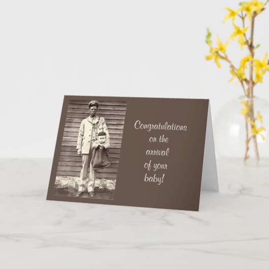 Gefeliciteerd met de komst van New Baby humor Kaart (Gele Bloem)