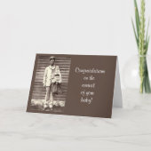 Gefeliciteerd met de komst van New Baby humor Kaart (Voorkant)