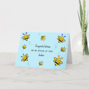 Gefeliciteerd met de komst van uw babykaart kaart