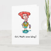 Gefeliciteerd met de marathoner - Bling Kaart (Voorkant)