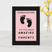 Gefeliciteerd met de meest fantastische ouders - r kaart (Gele Bloem)