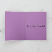 Gefeliciteerd met de meest ongelooflijke dochter feestdagen kaart (Binnen)