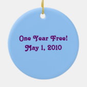 Gefeliciteerd met de Milestone Relatie Prize Keramisch Ornament (Achterkant)