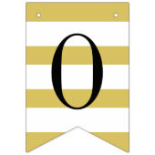 Gefeliciteerd met de Moderne Gold Black Graduation Vlaggetjes (Tweede vlag)