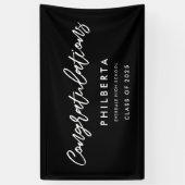 Gefeliciteerd met de moderne Graduation party Spandoek (Verticaal)