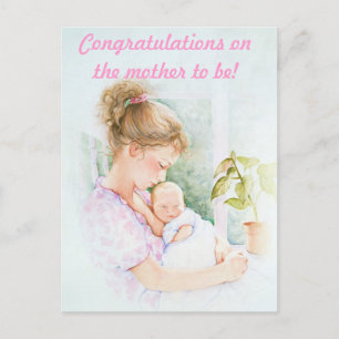 Gefeliciteerd met de moeder om te zijn briefkaart