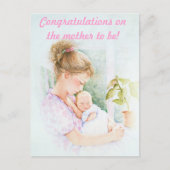 Gefeliciteerd met de moeder om te zijn briefkaart (Voorkant)