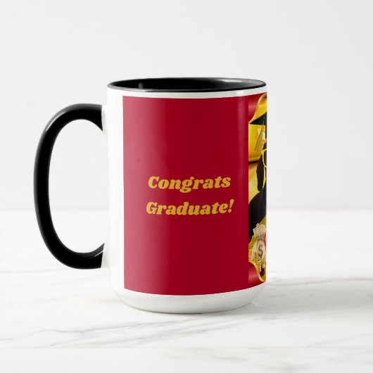Gefeliciteerd met de Mok van de Afstuderen koffie (Links)