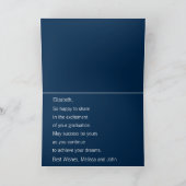 Gefeliciteerd met de naam van Blue Maize Afstudere Kaart (Binnen)