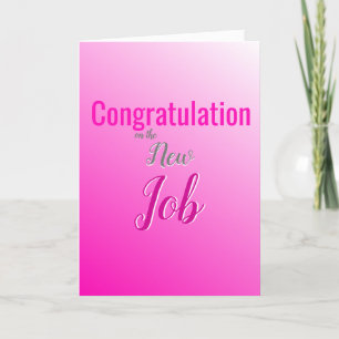 Gefeliciteerd met de nieuwe baan feestdagen kaart